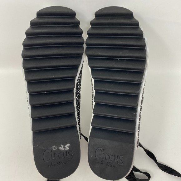 Circus Sam Edelman Riley Sandal Women's 9M Strappy Laced Platform Black Contrast - Picture 8 of 14